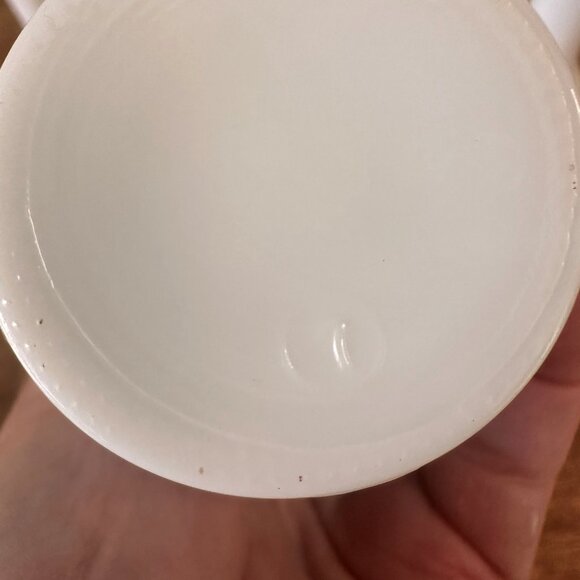 Set of 4 Randall Milk Glass Bud Vases Ribbed Ruffle Edge Wedding Decor White - Picture 10 of 10